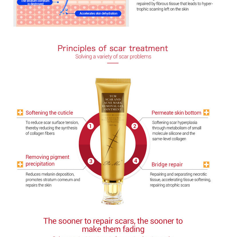 Light Scar Cream, Fine-Grained Scar Fading Skin Care Products