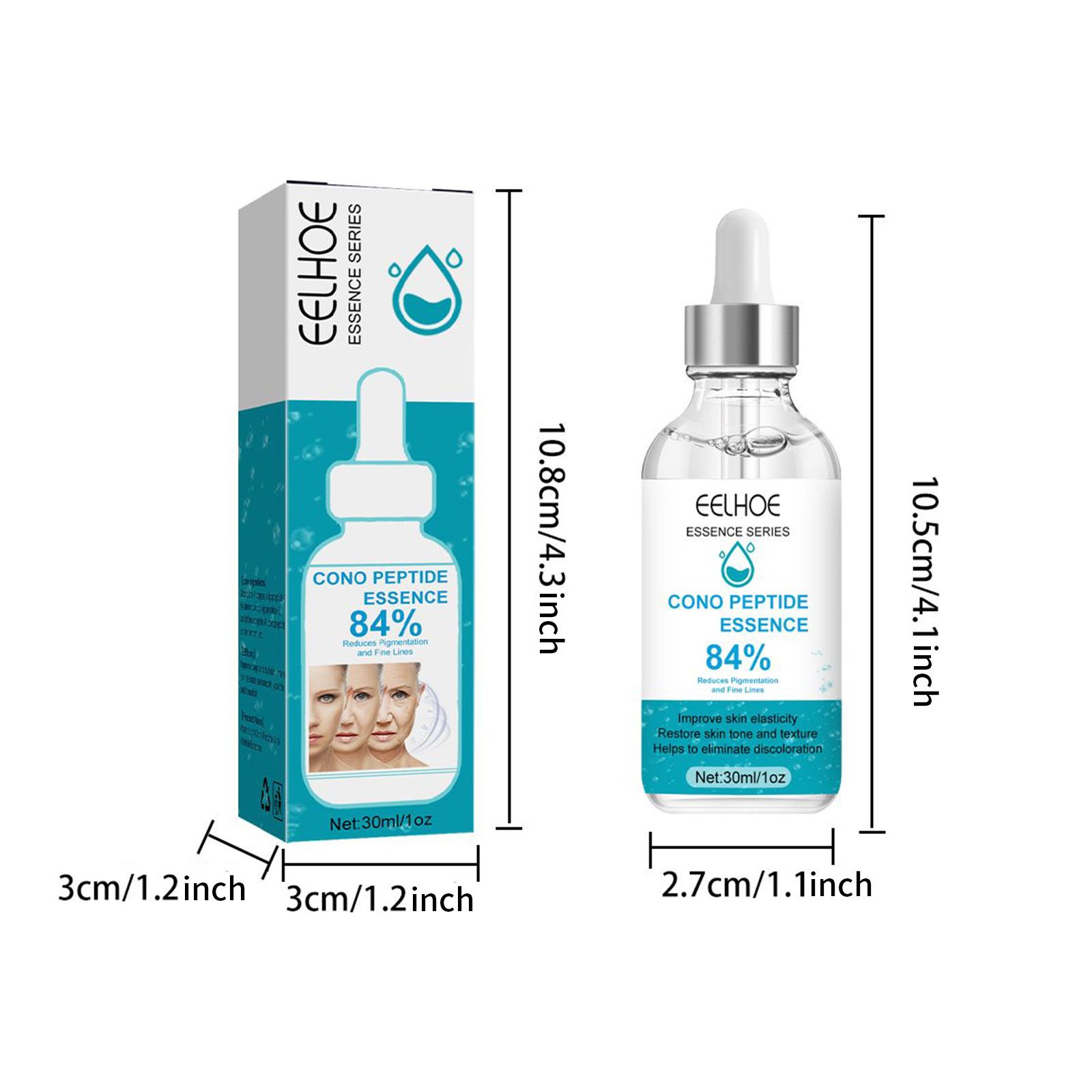 EELHOE Aquatic Dendrobatid Peptide Anti-Wrinkle Serum for Skin Repair, Targeting Fine Lines Around the Eyes and Mouth, and Firming Wrinkles for Enhanced Skincare