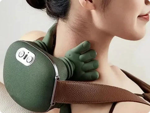 Electric Neck and Shoulder Muscle Massager Wireless Shoulder and Back Kneading Massage Shawl Neck Massager Relax Pain Relief