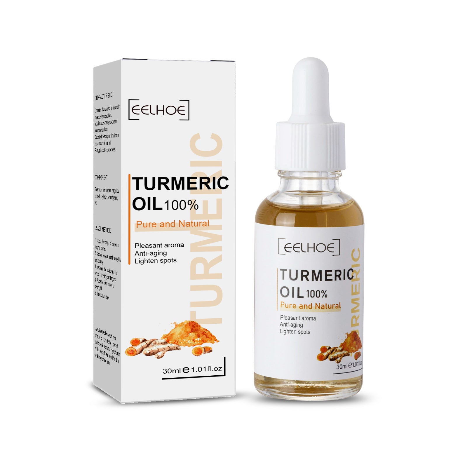 EELHOE Turmeric Dark Spot Correction Face Care Moisturizing and Repairing Skin Tone Serum